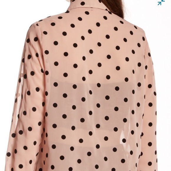 American apparel button chiffon top - Picture 3 of 4